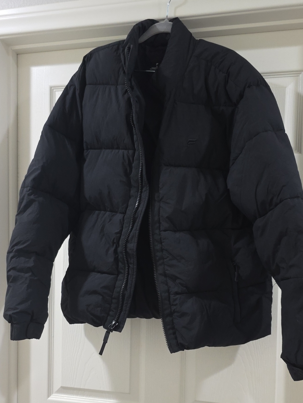 Fabletics Men's Black Quilted Puffer Jacket - XL